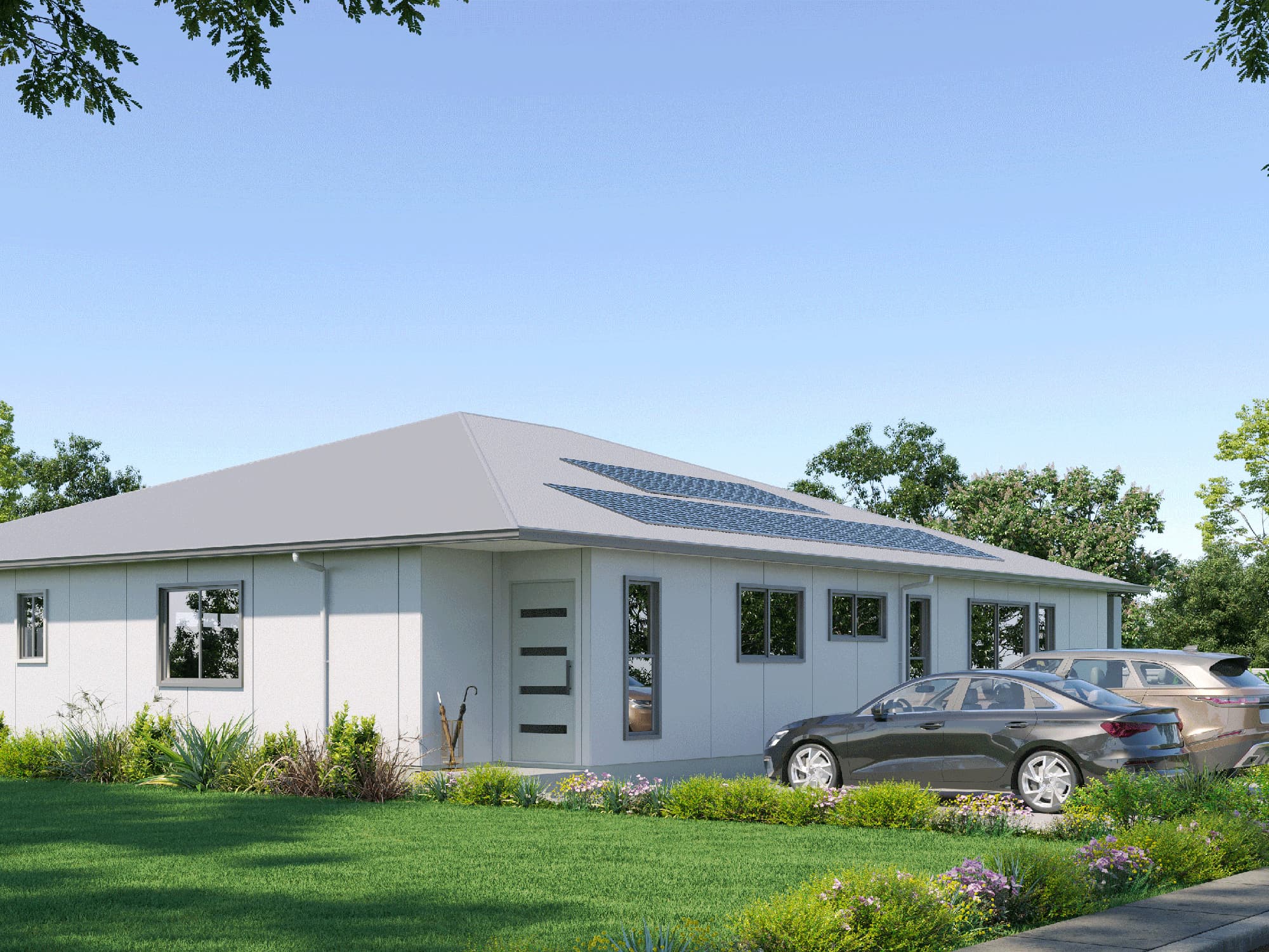Rosa façade — 3D render, Brisbane rooming house design