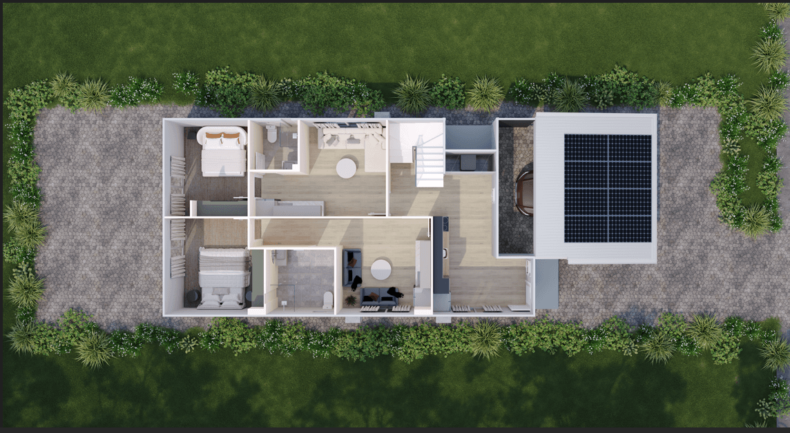 Bowden rooming house — ground floor plan