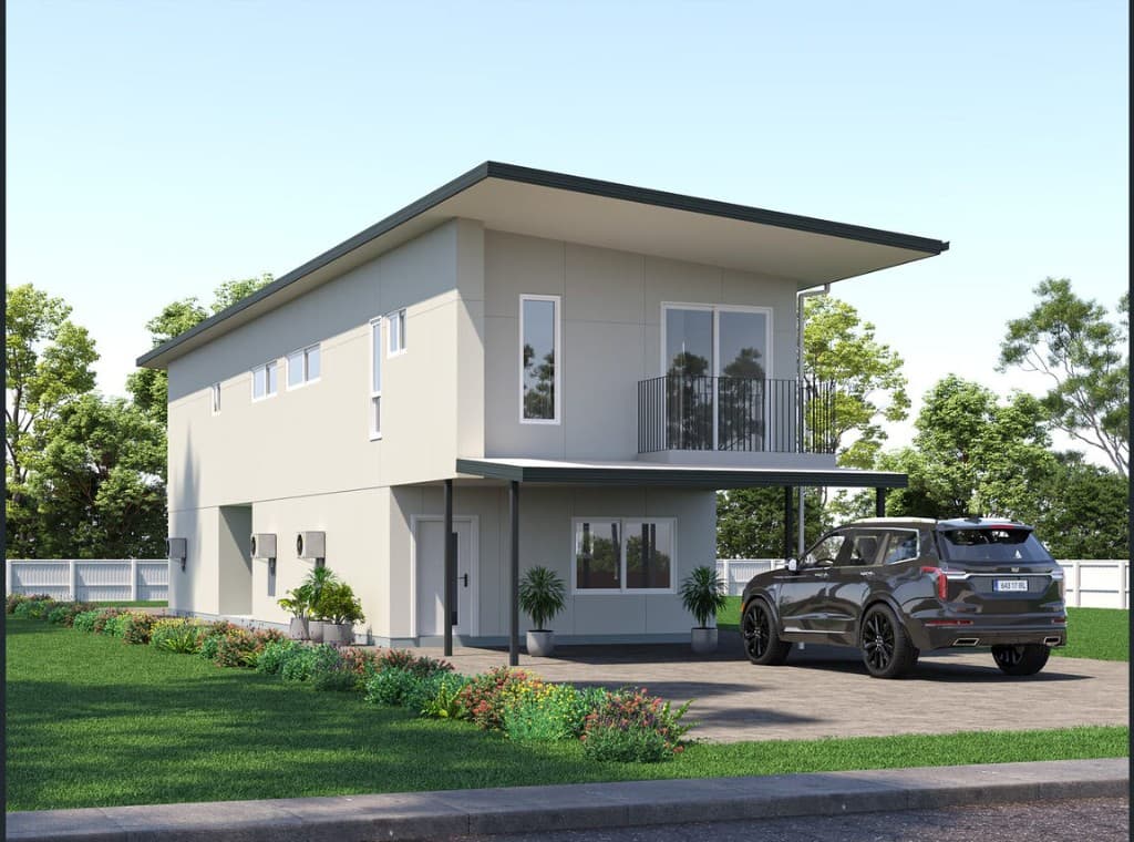The Gap rooming house micro-apartment package — exterior